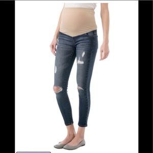 Liz Lange Maternity Ripped Jeans